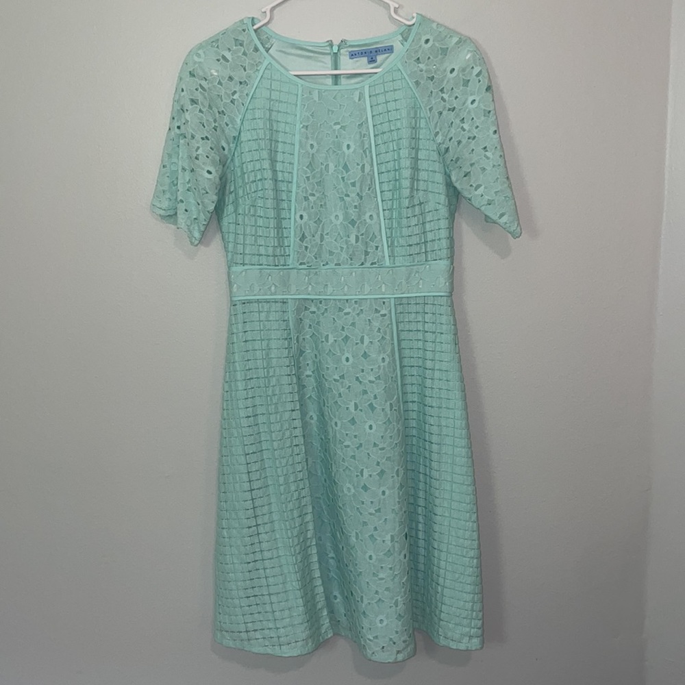 ANTONIO MELANI Blue Lace Dress